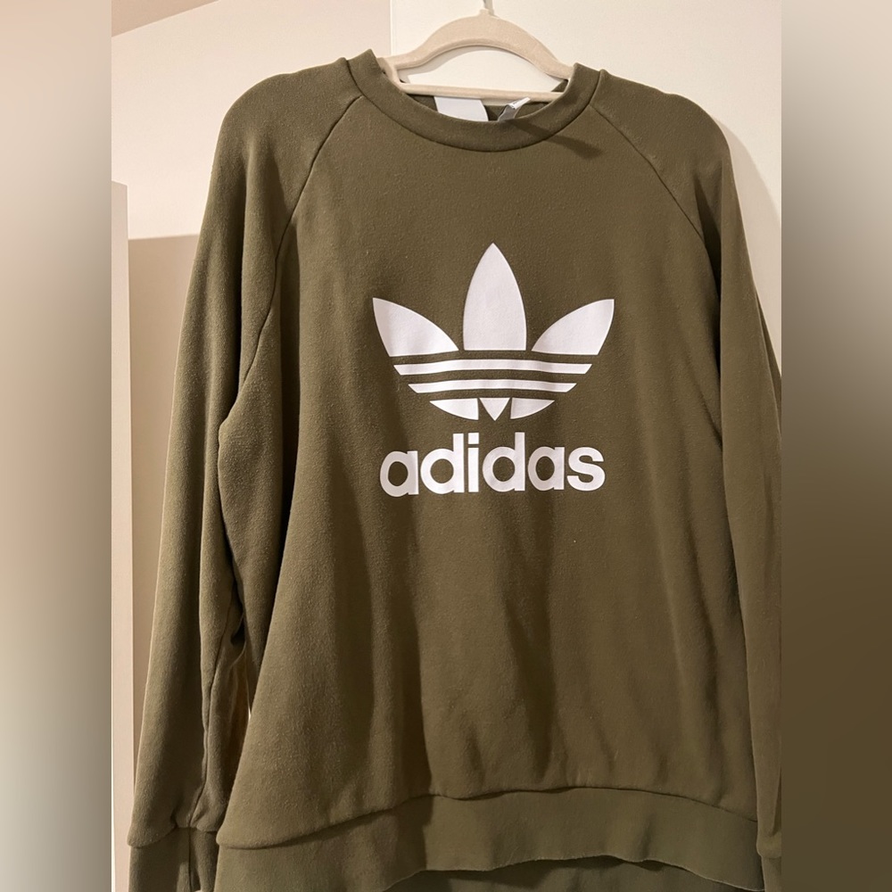 Adidas Olive Green Sweatshirt XL